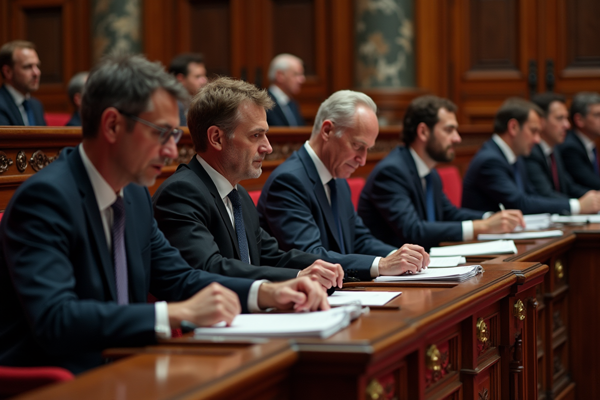 Parlementaires français dans l'assemblee historique